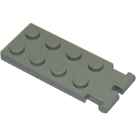 Lego deska 2x4 samec, světle šedá (331502)